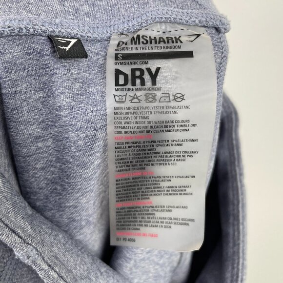 Gymshark Sleek Sculpture 2.0 Mesh Insert Leggings In Blue Steel Gray S - Picture 10 of 10